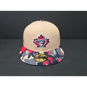 Toronto Blue Jays New Era 59Fifty 25th Season Patch Mango Mocha Cap Hat 7-1/4